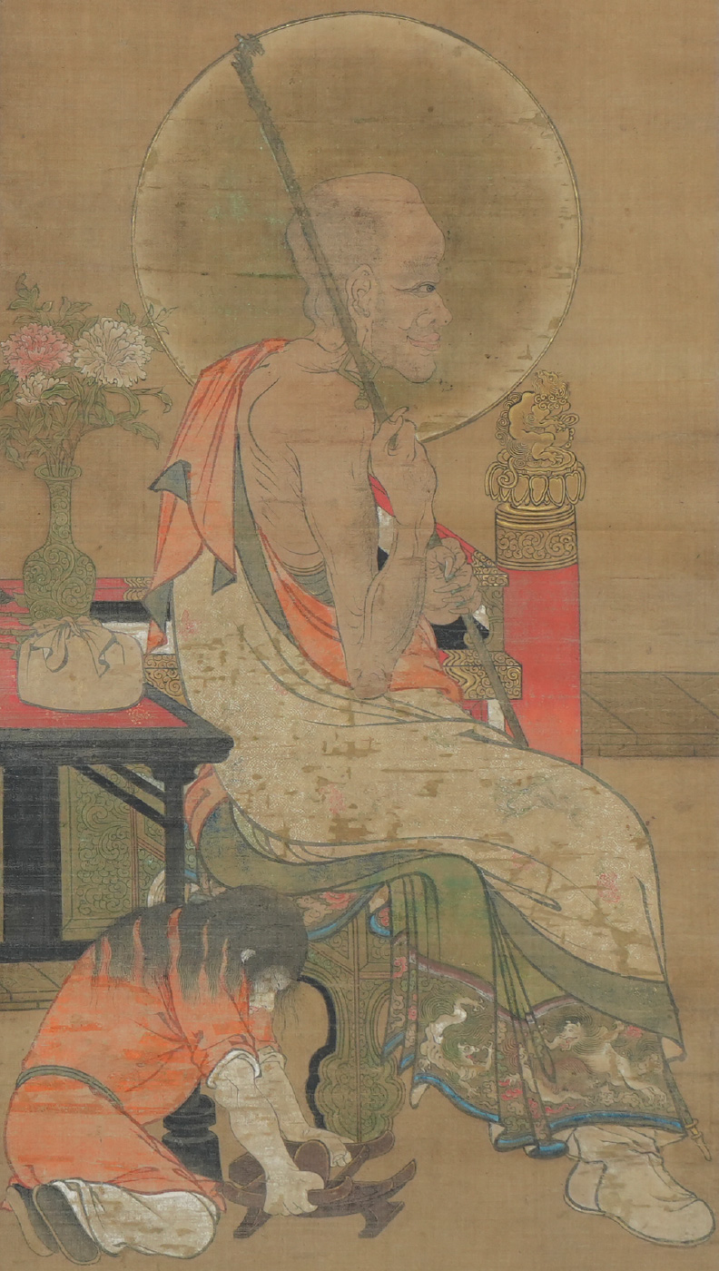 16 disciples du Bouddha sur soie2